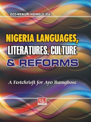 cover image of Nigerian Languages, Literatures, Culture and Reforms